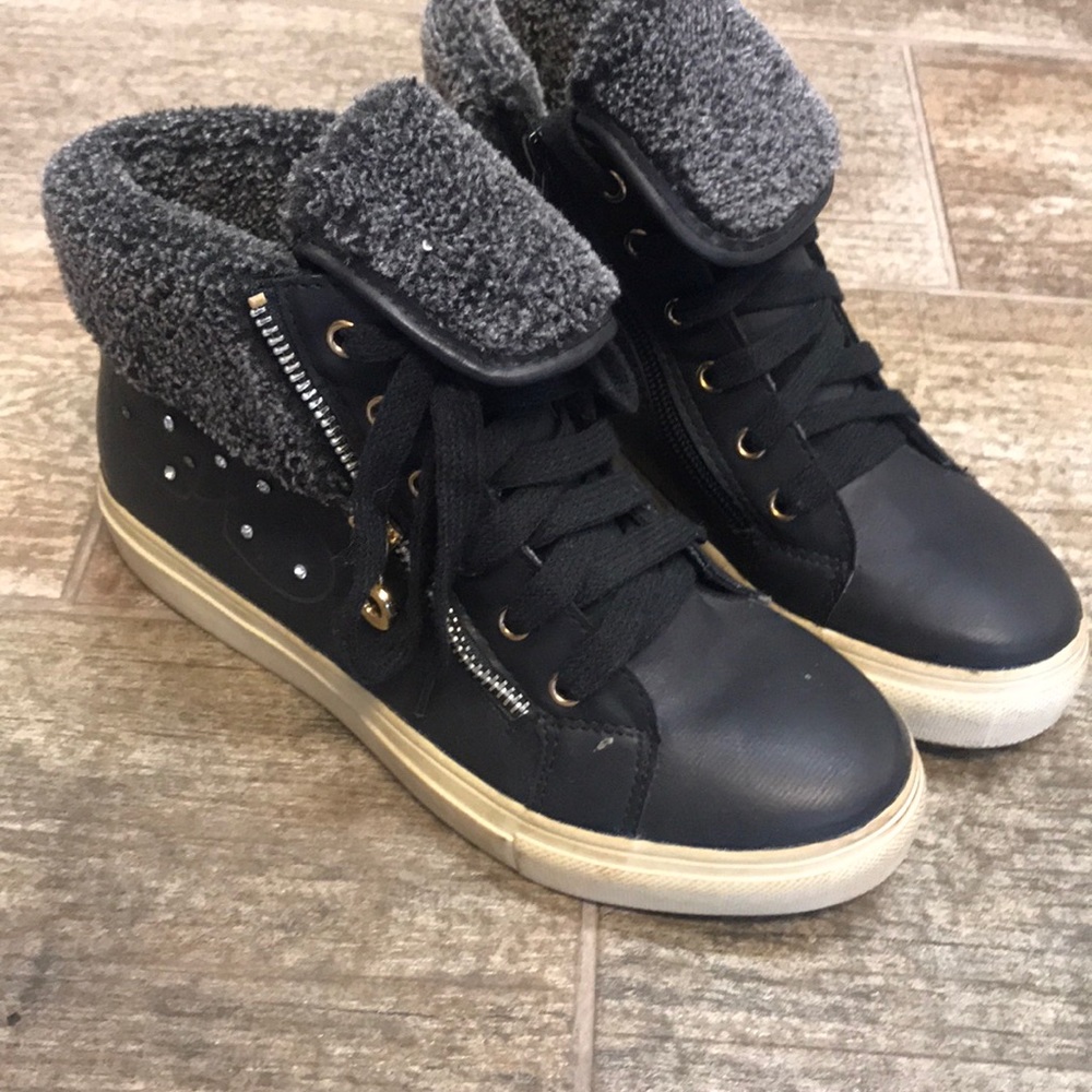 Black ankle boots